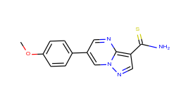 6-(4-methoxyphenyl)pyrazolo[1,5-a]pyrimidine-3-carbothioamide