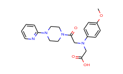 {(4-methoxyphenyl)[2-oxo-2-(4-pyridin-2-ylpiperazin-1-yl)ethyl]amino}acetic acid