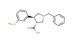 trans-1-benzyl-4-(3-methoxyphenyl)pyrrolidine-3-carboxylic acid