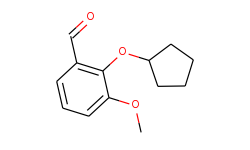2-cyclopentyloxy-3-methoxy-benzaldehyde
