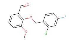 2-[(2-chloro-4-fluorobenzyl)oxy]-3-methoxybenzaldehyde