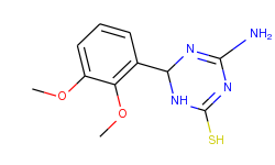 4-amino-6-(2,3-dimethoxyphenyl)-1,6-dihydro-1,3,5-triazine-2-thiol