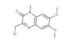 3-bromomethyl-6,7-dimethoxy-1-methyl-2(h)-quinoxalinone