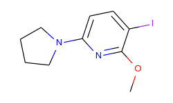 3-iodo-2-methoxy-6-(pyrrolidin-1-yl)pyridine