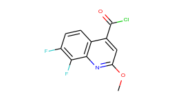 7,8-difluoro-2-methoxyquinoline-4-carbonylchloride
