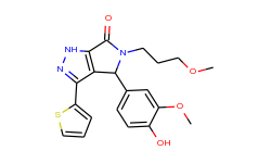 4-(4-Hydroxy-3-methoxyphenyl)-5-(3-methoxypropyl)-3-(thiophen-2-yl)-4,5-dihydropyrrolo[3,4-c]pyrazol