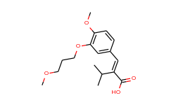 butanoic acid,2-[[4-methoxy-3-(3-methoxypropoxy)phenyl]methylene]-3-methyl-,(2e)-