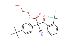 benzenepropanoic acid,α-cyano-α-[4-(1,1-dimethylethyl)phenyl]-β-oxo-2-(trifluoromethyl)-,2-methoxyet