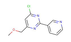 4-chloro-6-(methoxymethyl)-2-(pyridin-3-yl)pyrimidine