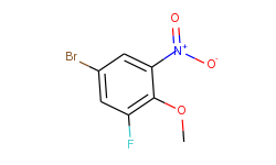 Benzene, 5-bromo-1-fluoro-2-methoxy-3-nitro-