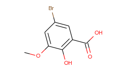 Benzoic acid, 5-bromo-2-hydroxy-3-methoxy-