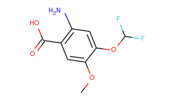 2-amino-4-(difluoromethoxy)-5-methoxybenzoic acid