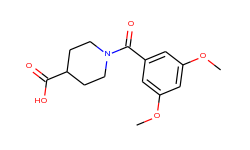 1-(3,5-dimethoxybenzoyl)piperidine-4-carboxylic acid