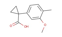 1-(3-METHOXY-4-METHYLPHENYL)CYCLOPROPANECARBOXYLIC ACID