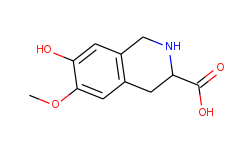 1,2,3,4-tetrahydro-7-hydroxy-6-methoxy-3-isoquinolinecarboxylic acid
