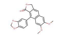 Naphtho[2,3-c]furan-1(3H)-one, 9-(1,3-benzodioxol-5-yl)-6,7-dimethoxy-