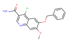 6-(Benzyloxy)-4-chloro-7-methoxyquinoline-3-carboxamide