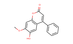 2H-1-Benzopyran-2-one, 6-hydroxy-7-methoxy-4-phenyl-