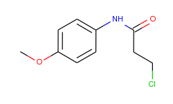 3-chloro-n-(4-methoxy-phenyl)-propionamide