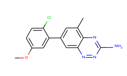 1,2,4-Benzotriazin-3-amine, 7-(2-chloro-5-methoxyphenyl)-5-methyl-