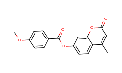 Benzoic acid, 4-methoxy-, 4-methyl-2-oxo-2H-1-benzopyran-7-yl ester