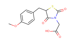 3-Thiazolidineacetic acid, 5-[(4-methoxyphenyl)methyl]-2,4-dioxo-