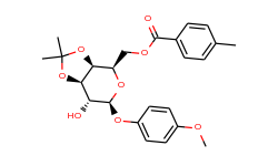 4-Methoxyphenyl 3,4-O-Isopropylidene-6-O-(4-methylbenzoyl)-beta-D-galactopyranoside