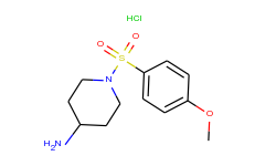 1-[(4-methoxyphenyl)sulfonyl]piperidin-4-amine hydrochloride