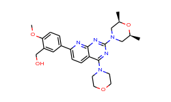 5-[2-[(2R,6S)-2,6-Dimethyl-4-morpholinyl]-4-(4-morpholinyl)pyrido[2,3-d]pyrimidin-7-yl]-2-methoxyben