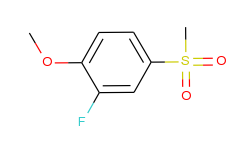 Benzene, 2-fluoro-1-methoxy-4-(methylsulfonyl)-