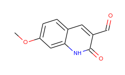 3-Quinolinecarboxaldehyde, 1,2-dihydro-7-methoxy-2-oxo-