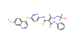 1-(2-hydroxy-2-methylpropyl)-N-(5-(7-methoxyquinolin-4-yloxy)pyridin-2-yl)-5-methyl-3-oxo-2-phenyl-2