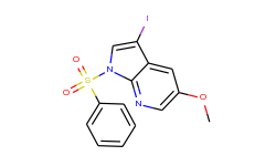 3-IODO-5-METHOXY-1-(PHENYLSULFONYL)-1H-PYRROLO[2,3-B]PYRIDINE