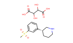 3S-(-)-3-[3-(Methanesulfonyl)phenyl]piperidine Tartaric Acid Salt