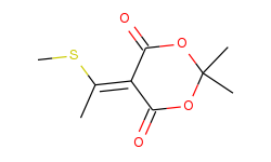 1,3-Dioxane-4,6-dione, 2,2-dimethyl-5-[1-(methylthio)ethylidene]-