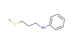 Benzenamine, N-[3-(methylthio)propyl]-