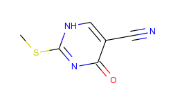 5-Pyrimidinecarbonitrile, 1,4-dihydro-2-(methylthio)-4-oxo-