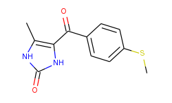2H-Imidazol-2-one, 1,3-dihydro-4-methyl-5-[4-(methylthio)benzoyl]-