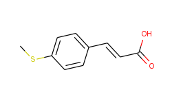 2-Propenoic acid, 3-[4-(methylthio)phenyl]-
