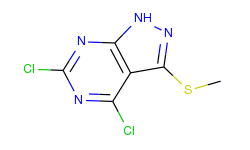 4,6-dichloro-3-(methylthio)-1H-pyrazolo[3,4-d]pyrimidine