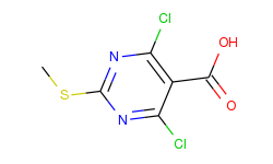 5-Pyrimidinecarboxylic acid, 4,6-dichloro-2-(methylthio)-