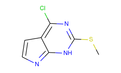 1H-Pyrrolo[2,3-d]pyrimidine, 4-chloro-2-(methylthio)-
