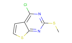 Thieno[2,3-d]pyrimidine, 4-chloro-2-(methylthio)-