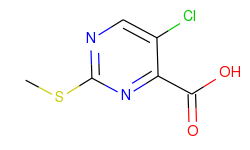 4-Pyrimidinecarboxylic acid, 5-chloro-2-(methylthio)-