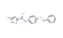 1H-Pyrazole-3-carboxamide, 5-methyl-N-[4-(phenylmethoxy)phenyl]-