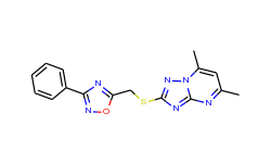 5-[(5,7-dimethyl-[1,2,4]triazolo[1,5-a]pyrimidin-2-yl)sulfanylmethyl]-3-phenyl-1,2,4-oxadiazole