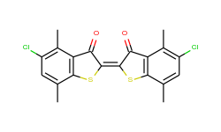 5,5'-Dichloro-4,4',7,7'-tetramethyl-3H,3'H-[2,2'-bibenzo[b]thiophenylidene]-3,3'-dione