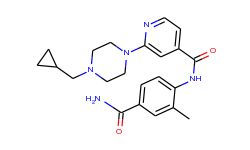 n-(4-carbamoyl-2-methylphenyl)-2-(4-(cyclopropylmethyl)piperazin-1-yl)isonicotinamide