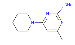 2-Pyrimidinamine, 4-methyl-6-(1-piperidinyl)-