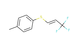(-trifluoromethyl)vinyl tolyl sulfide 85/15 e/z